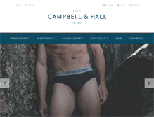 Tablet Screenshot of campbellandhall.com